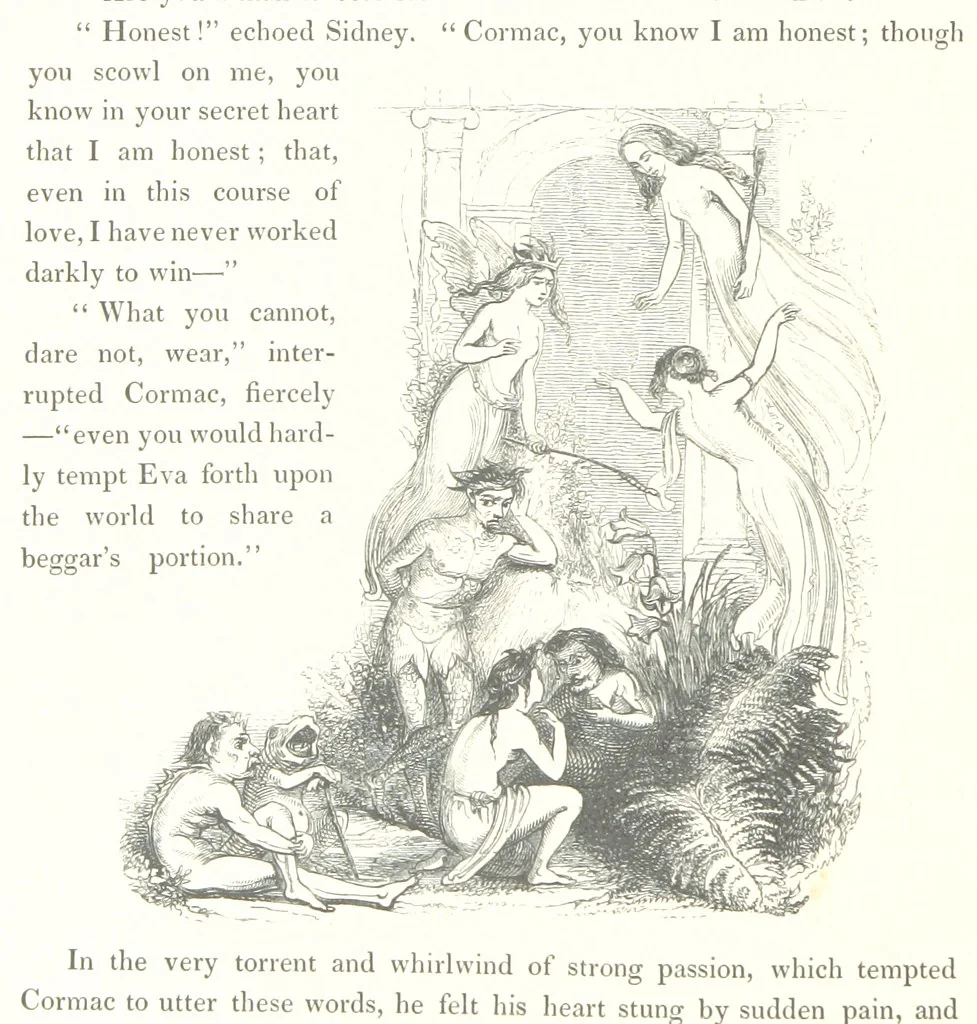 An illustration from Midsummer Eve: a fairy tale of love, 1848, leaf 138