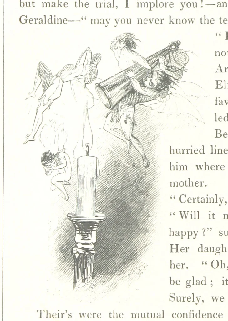 An illustration from Midsummer Eve: a fairy tale of love, 1848, leaf 156