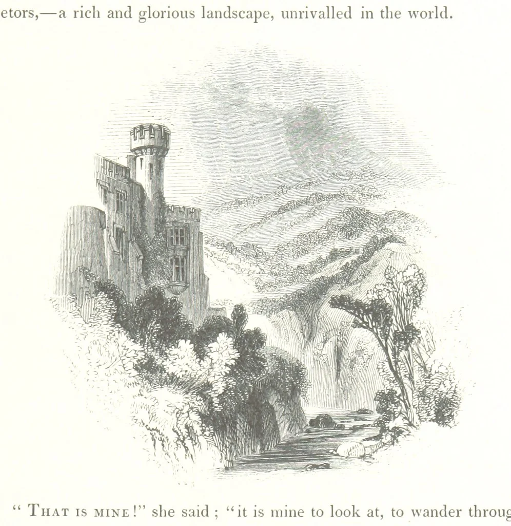 An illustration from Midsummer Eve: a fairy tale of love, 1848, leaf 157