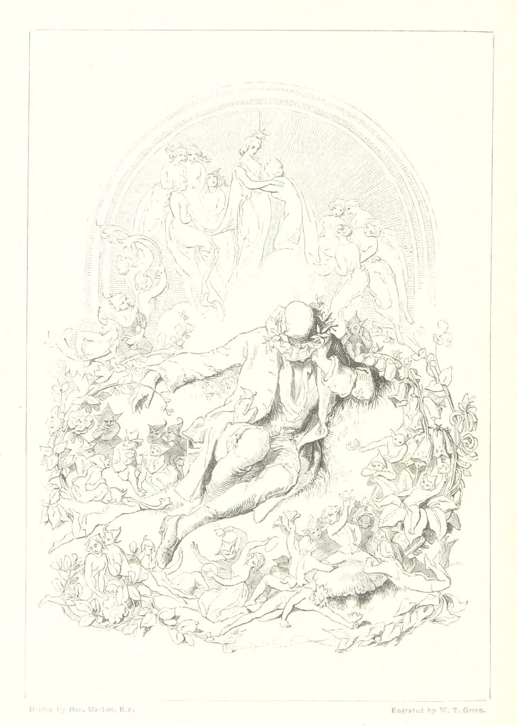 An illustration from Midsummer Eve: a fairy tale of love, 1848, leaf 162