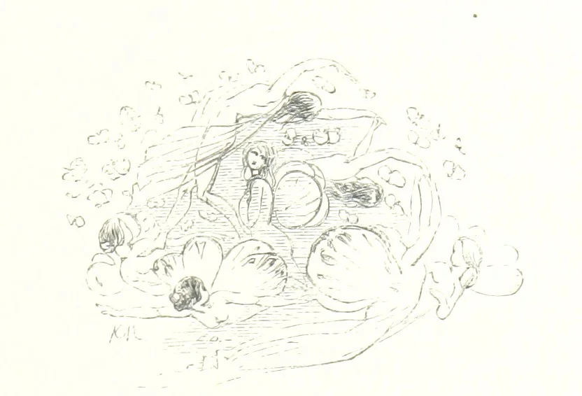 An illustration from Midsummer Eve: a fairy tale of love, 1848, leaf 163