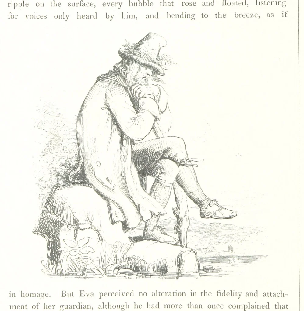 An illustration from Midsummer Eve: a fairy tale of love, 1848, leaf 164