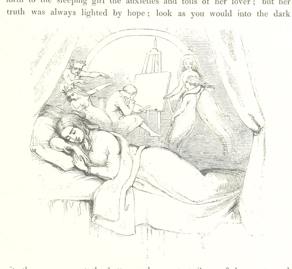 An illustration from Midsummer Eve: a fairy tale of love, 1848, leaf 171