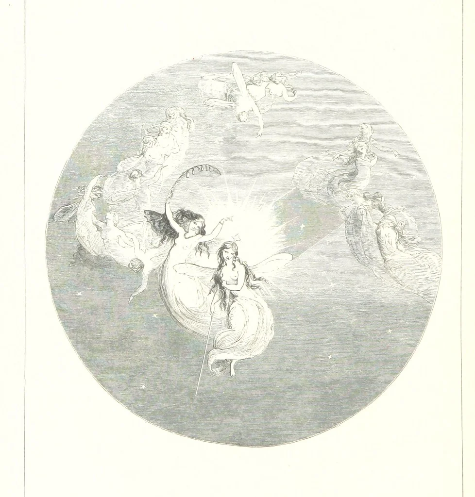 An illustration from Midsummer Eve: a fairy tale of love, 1848, leaf 186