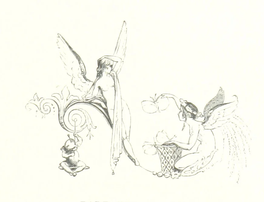 An illustration from Midsummer Eve: a fairy tale of love, 1848, leaf 187