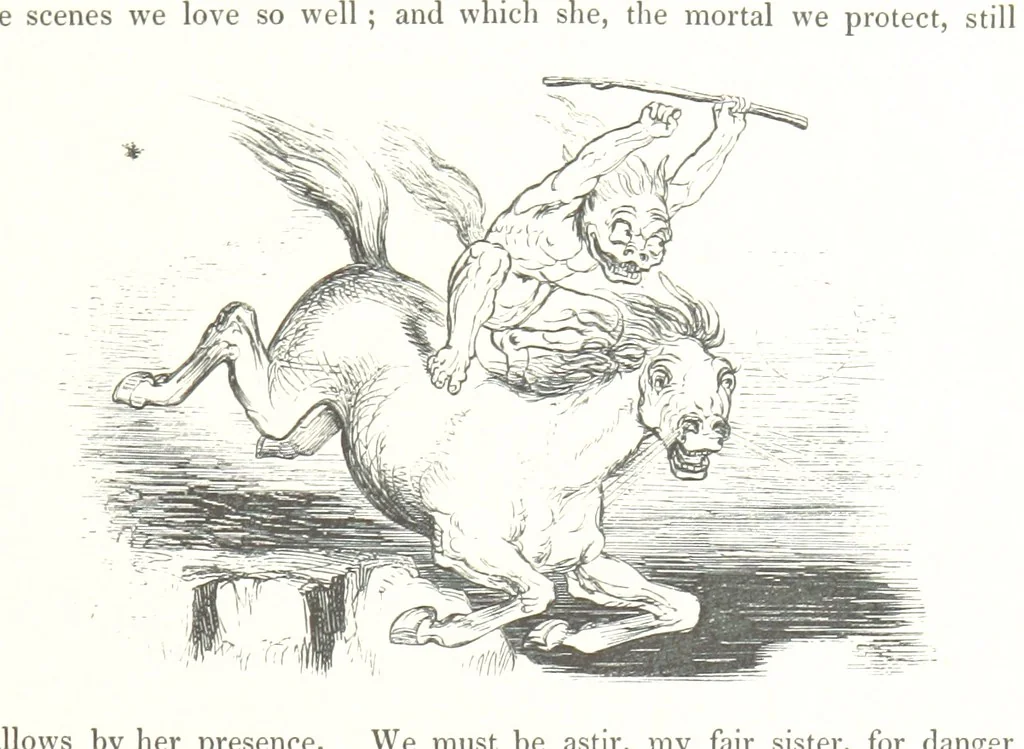An illustration from Midsummer Eve: a fairy tale of love, 1848, leaf 189