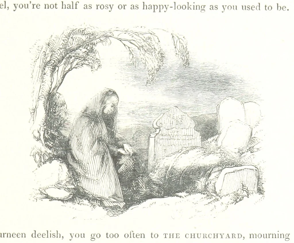 An illustration from Midsummer Eve: a fairy tale of love, 1848, leaf 195