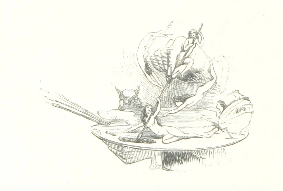 An illustration from Midsummer Eve: a fairy tale of love, 1848, leaf 20