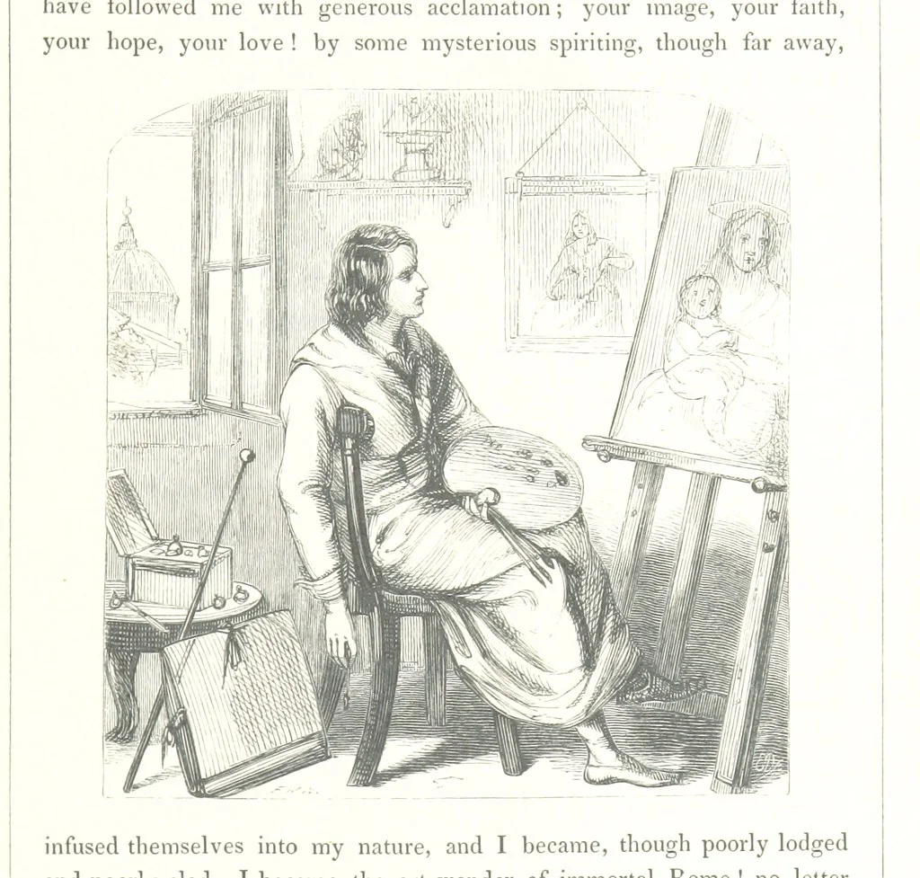 An illustration from Midsummer Eve: a fairy tale of love, 1848, leaf 207