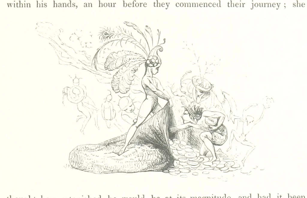 An illustration from Midsummer Eve: a fairy tale of love, 1848, leaf 225