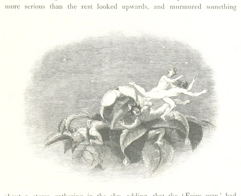 An illustration from Midsummer Eve: a fairy tale of love, 1848, leaf 233
