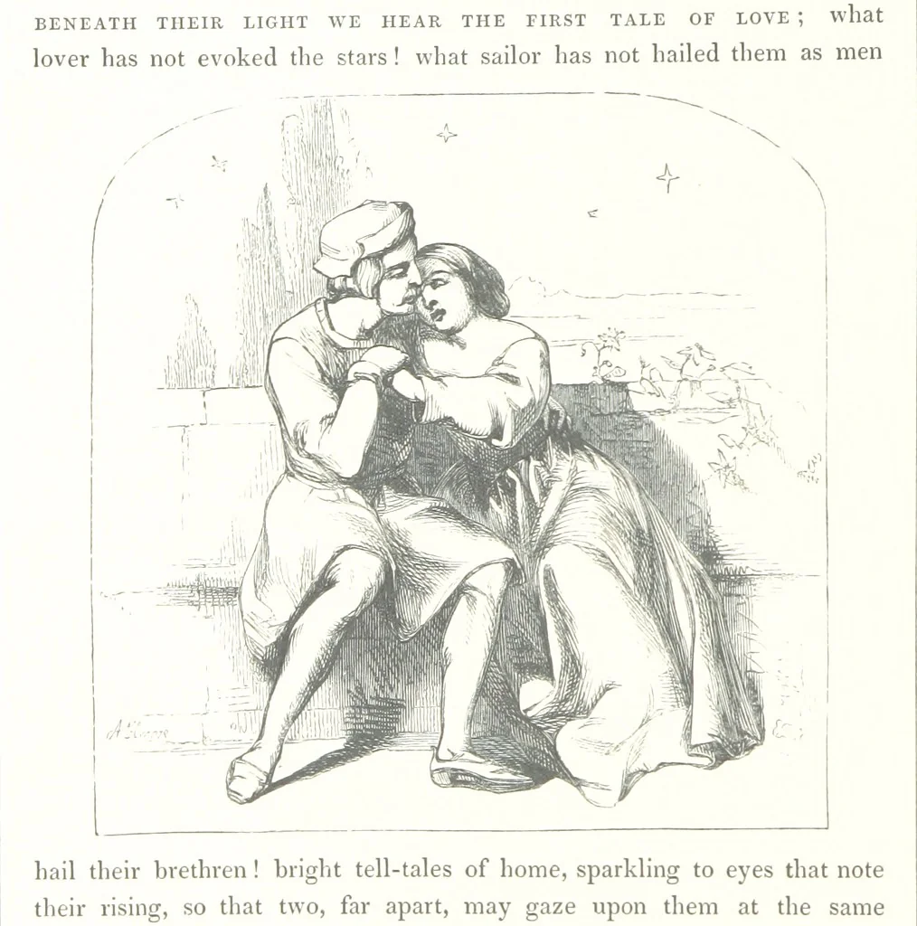An illustration from Midsummer Eve: a fairy tale of love, 1848, leaf 240