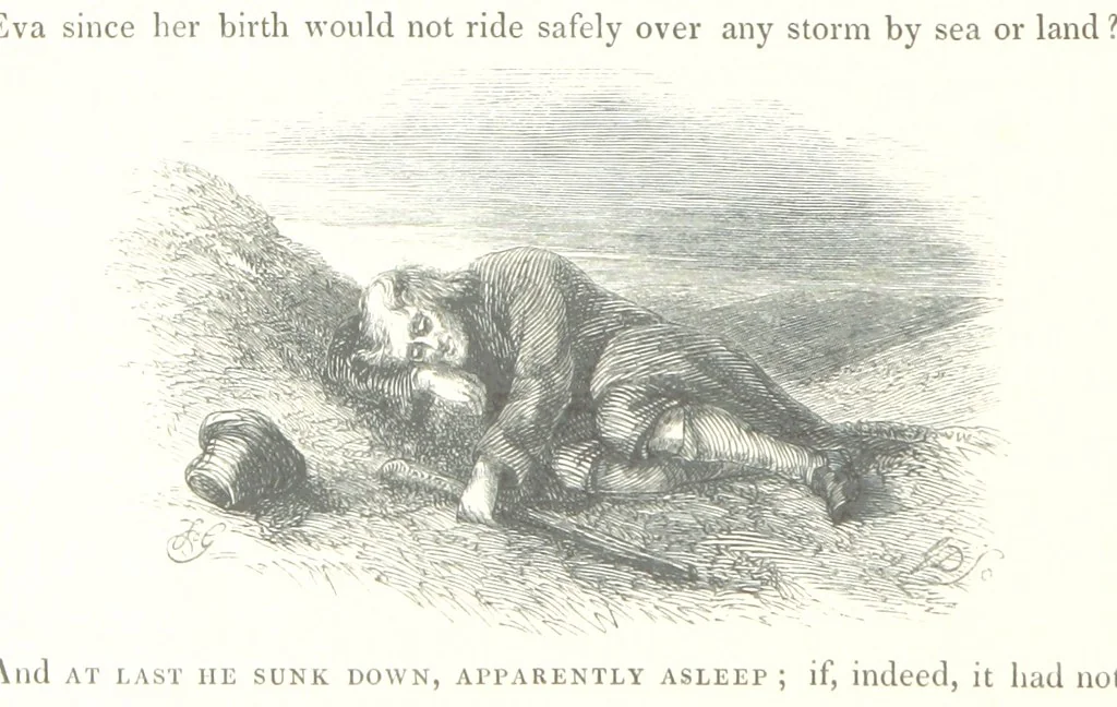 An illustration from Midsummer Eve: a fairy tale of love, 1848, leaf 242