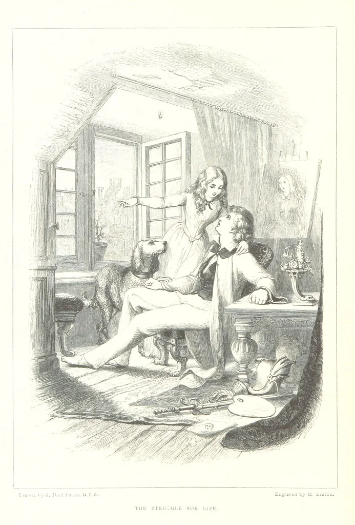 An illustration from Midsummer Eve: a fairy tale of love, 1848, leaf 264