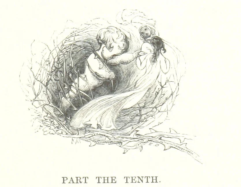 An illustration from Midsummer Eve: a fairy tale of love, 1848, leaf 265