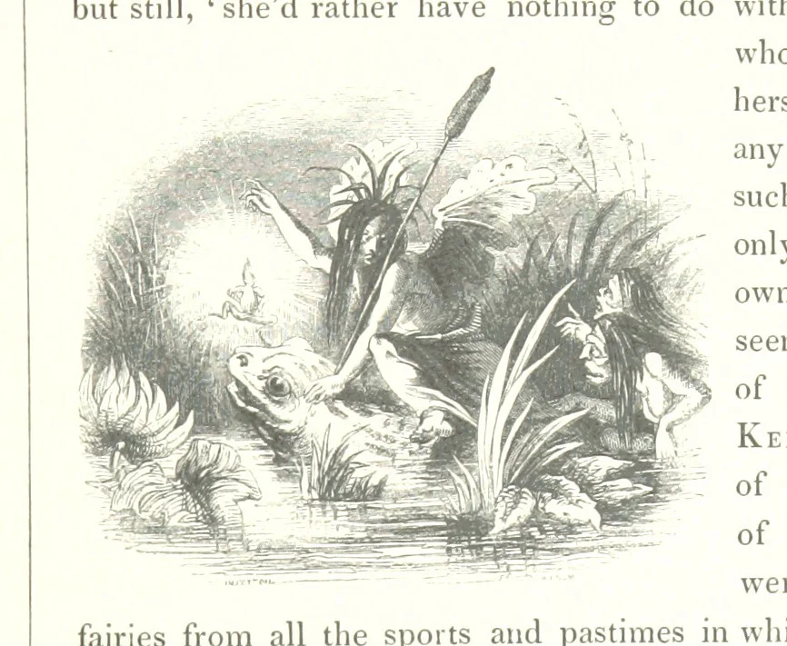 An illustration from Midsummer Eve: a fairy tale of love, 1848, leaf 27