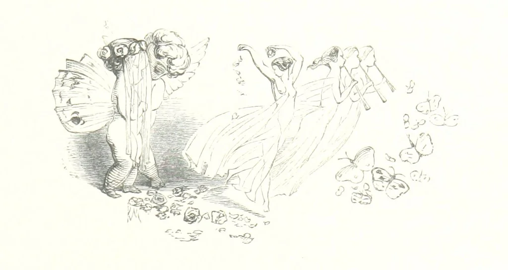 An illustration from Midsummer Eve: a fairy tale of love, 1848, leaf 293