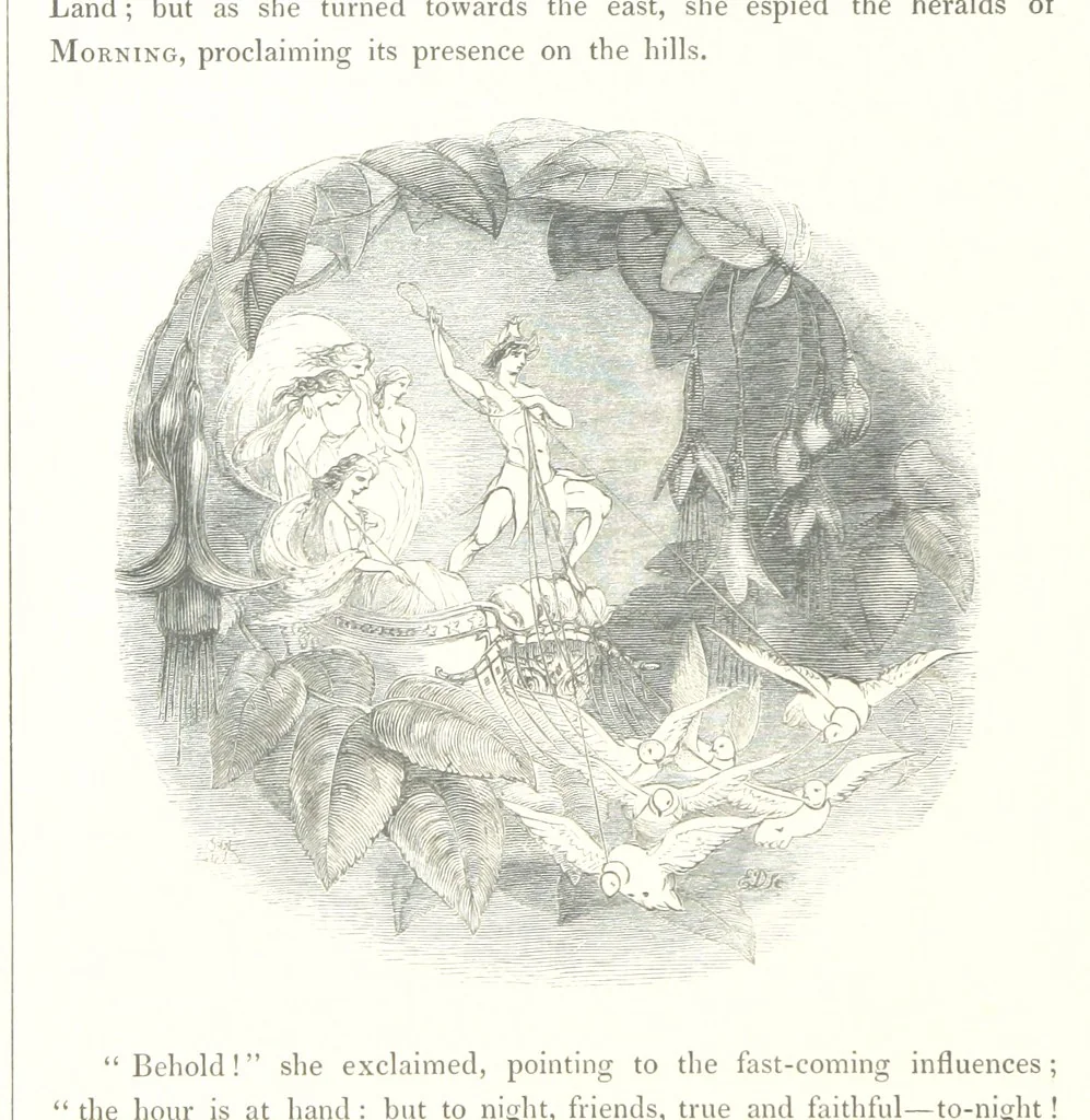 An illustration from Midsummer Eve: a fairy tale of love, 1848, leaf 296