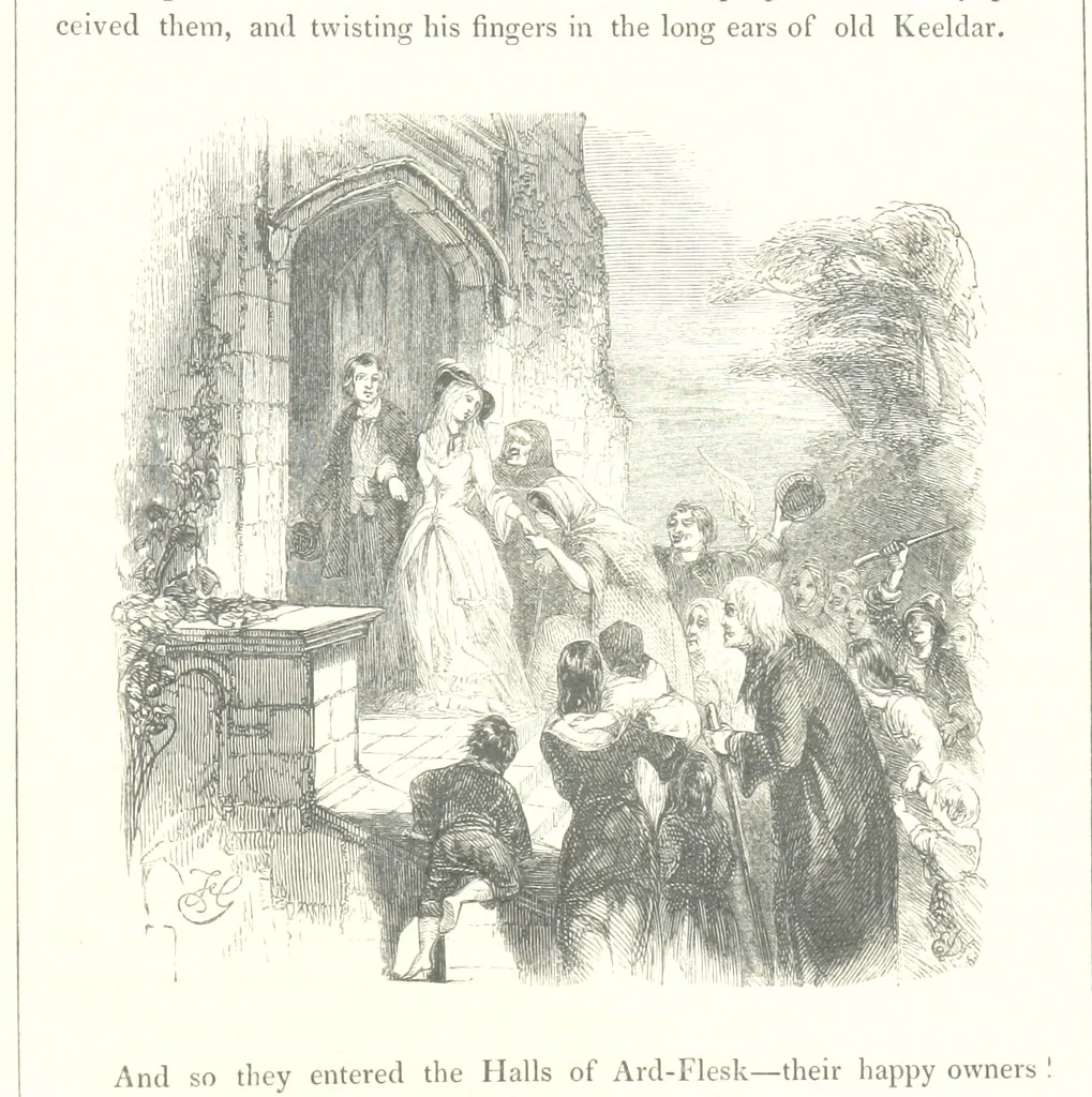 An illustration from Midsummer Eve: a fairy tale of love, 1848, leaf 305