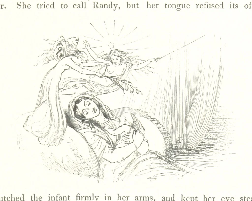 An illustration from Midsummer Eve: a fairy tale of love, 1848, leaf 45