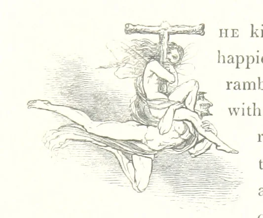 An illustration from Midsummer Eve: a fairy tale of love, 1848, leaf 49