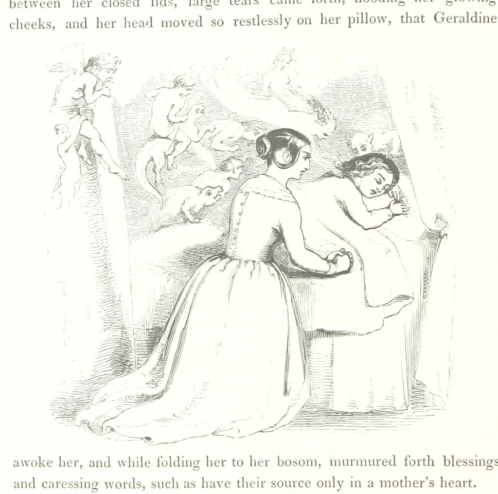 An illustration from Midsummer Eve: a fairy tale of love, 1848, leaf 58
