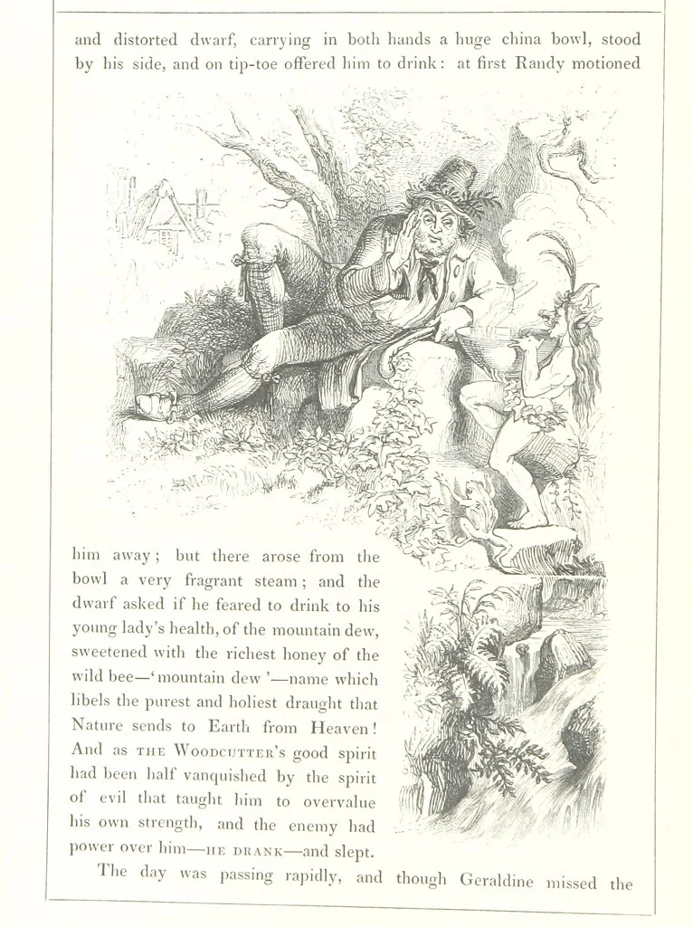 An illustration from Midsummer Eve: a fairy tale of love, 1848, leaf 62