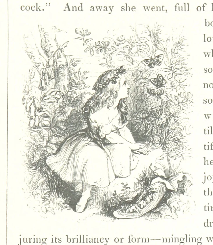 An illustration from Midsummer Eve: a fairy tale of love, 1848, leaf 63