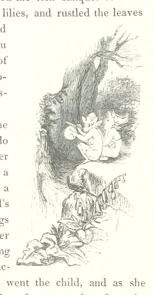 An illustration from Midsummer Eve: a fairy tale of love, 1848, leaf 64