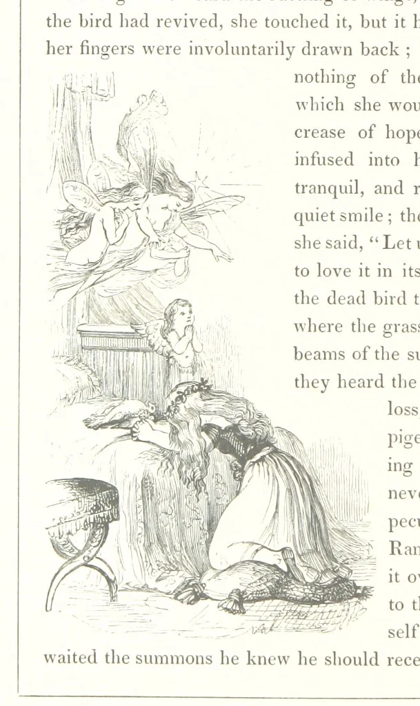 An illustration from Midsummer Eve: a fairy tale of love, 1848, leaf 70