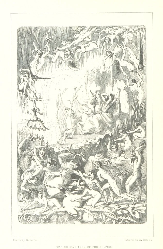 An illustration from Midsummer Eve: a fairy tale of love, 1848, leaf 76
