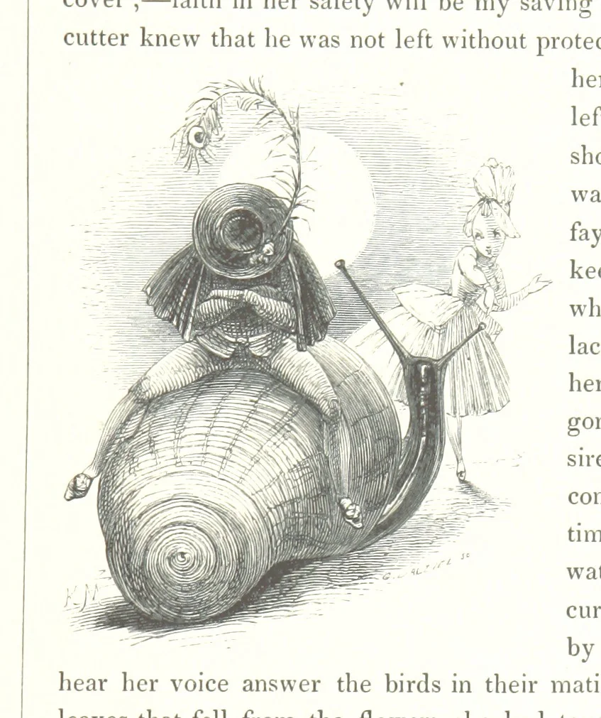 An illustration from Midsummer Eve: a fairy tale of love, 1848, leaf 93