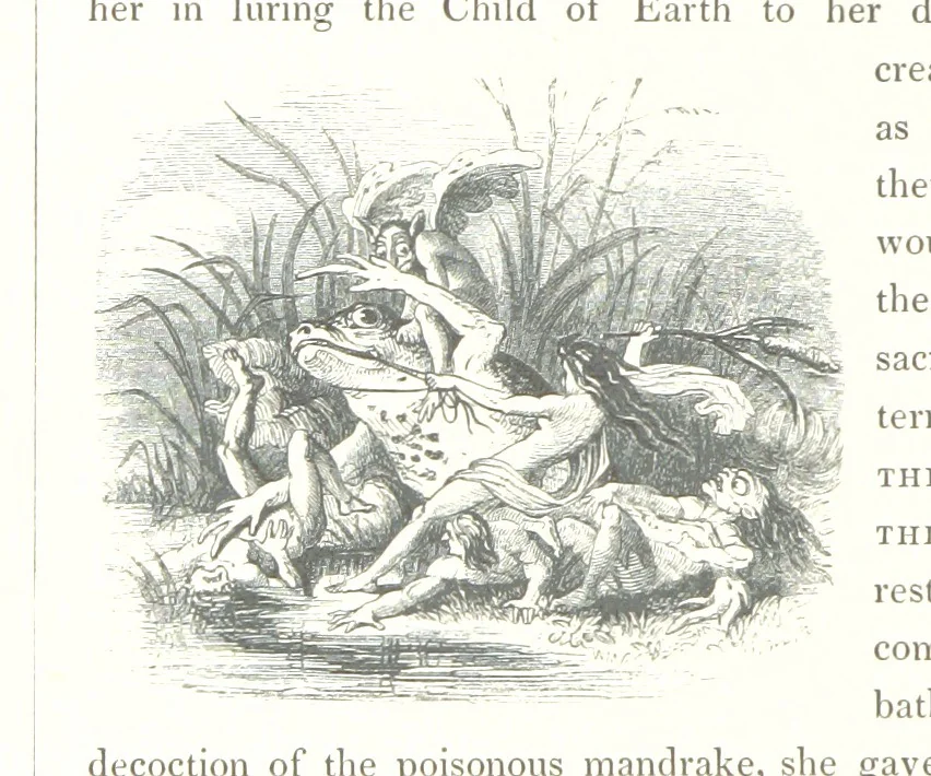 An illustration from Midsummer Eve: a fairy tale of love, 1848, leaf 98
