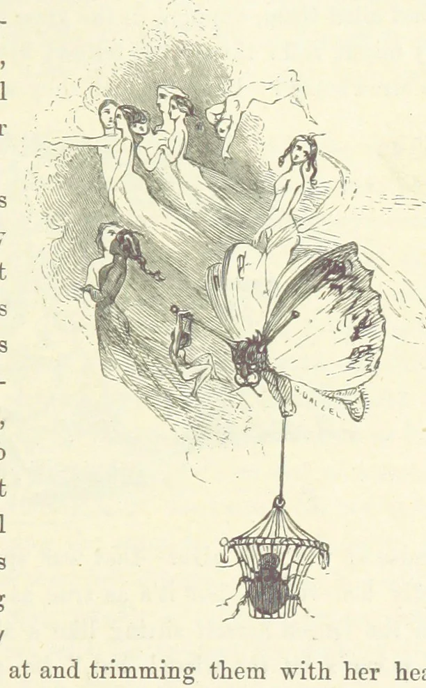 An illustration from Midsummer Eve: a fairy tale of love, 1870, leaf 103