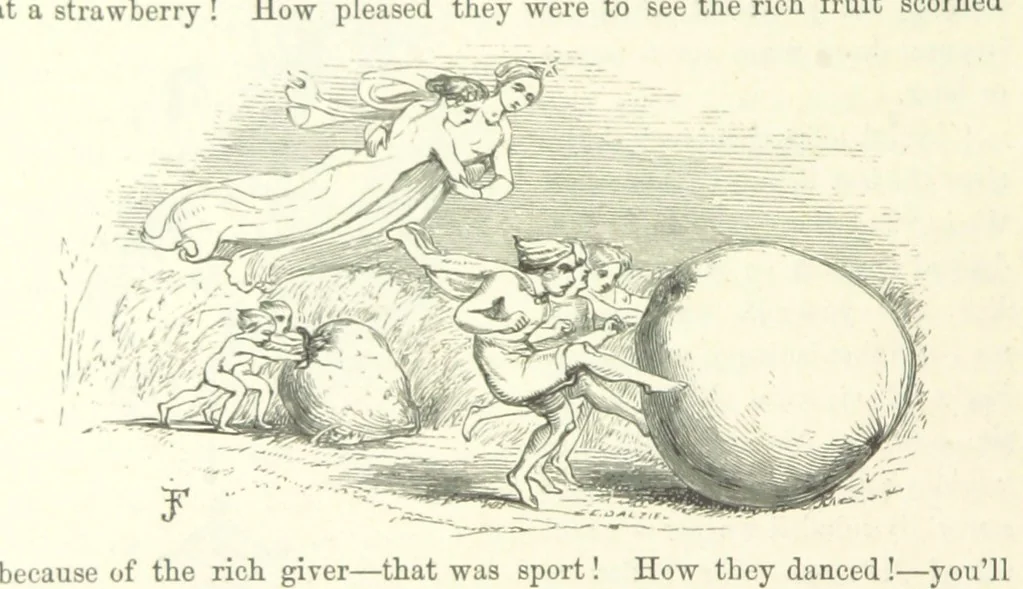 An illustration from Midsummer Eve: a fairy tale of love, 1870, leaf 104