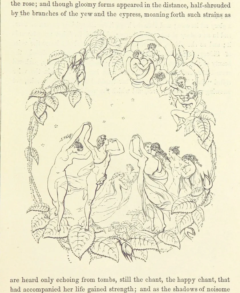 An illustration from Midsummer Eve: a fairy tale of love, 1870, leaf 125