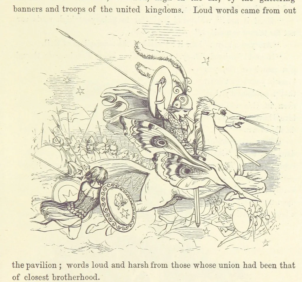 An illustration from Midsummer Eve: a fairy tale of love, 1870, leaf 131
