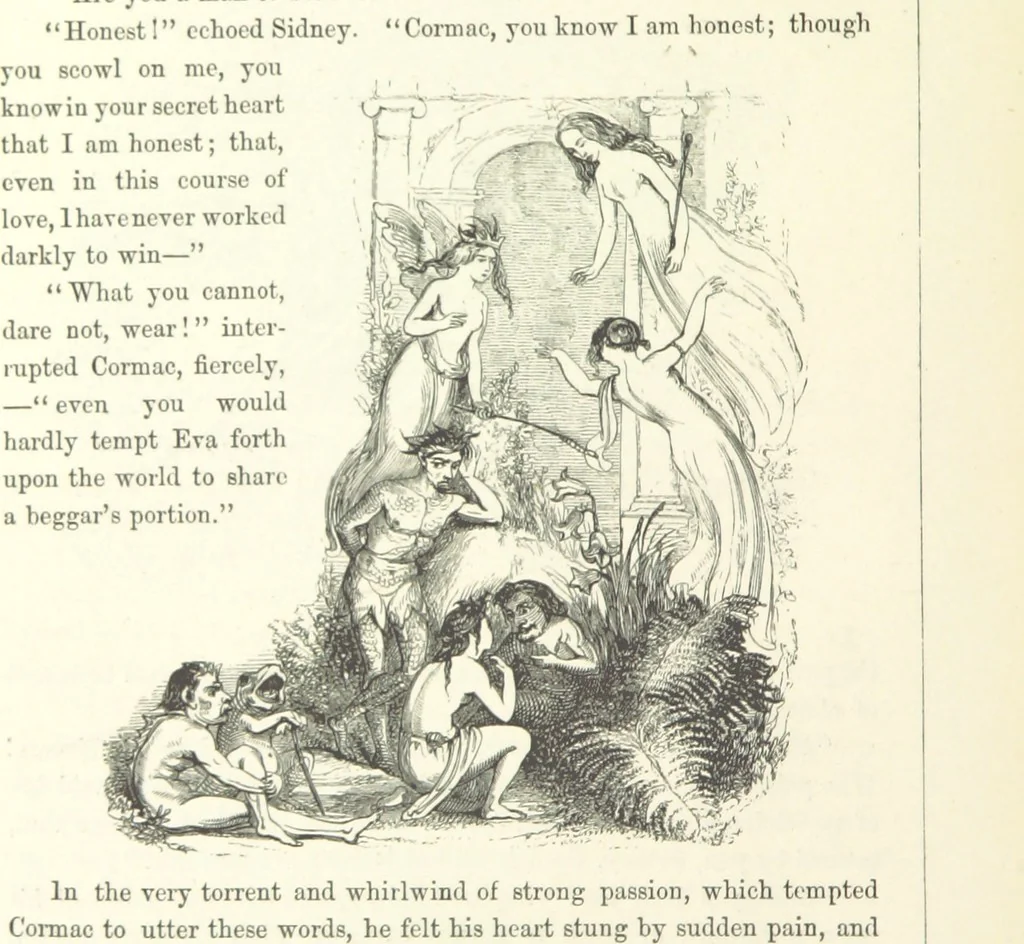 An illustration from Midsummer Eve: a fairy tale of love, 1870, leaf 132