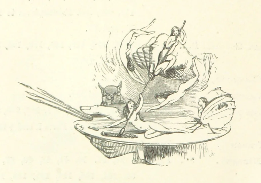 An illustration from Midsummer Eve: a fairy tale of love, 1870, leaf 14