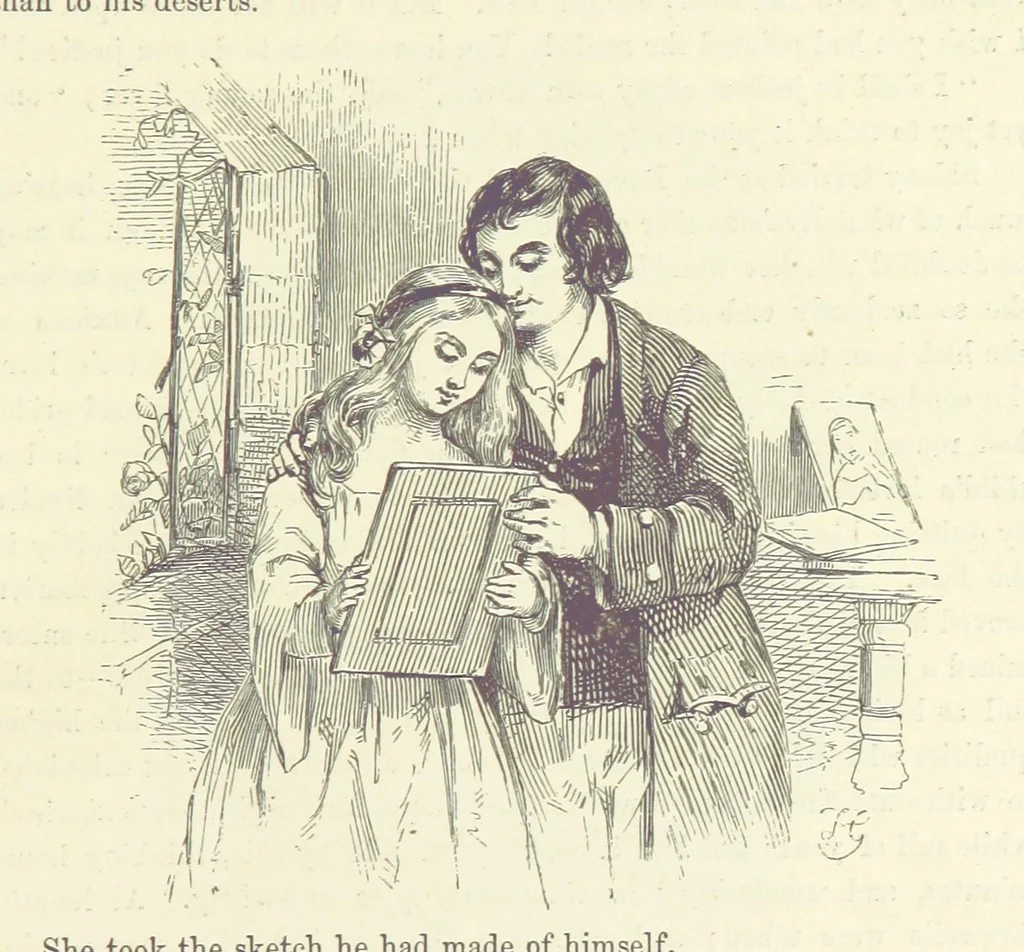 An illustration from Midsummer Eve: a fairy tale of love, 1870, leaf 143