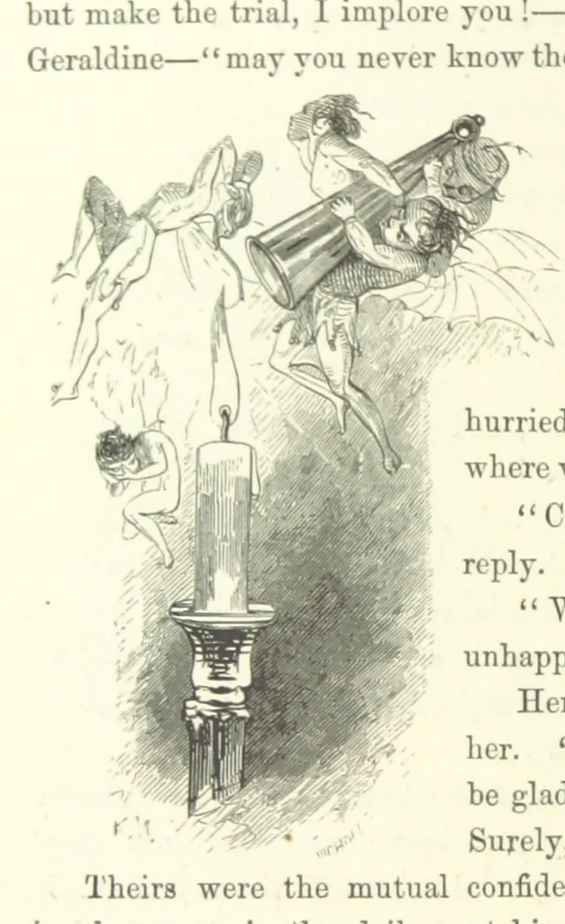 An illustration from Midsummer Eve: a fairy tale of love, 1870, leaf 150