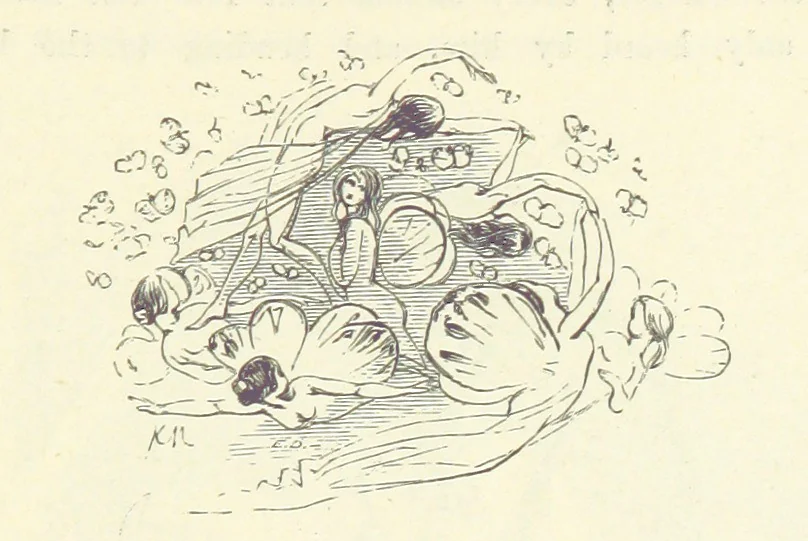 An illustration from Midsummer Eve: a fairy tale of love, 1870, leaf 157