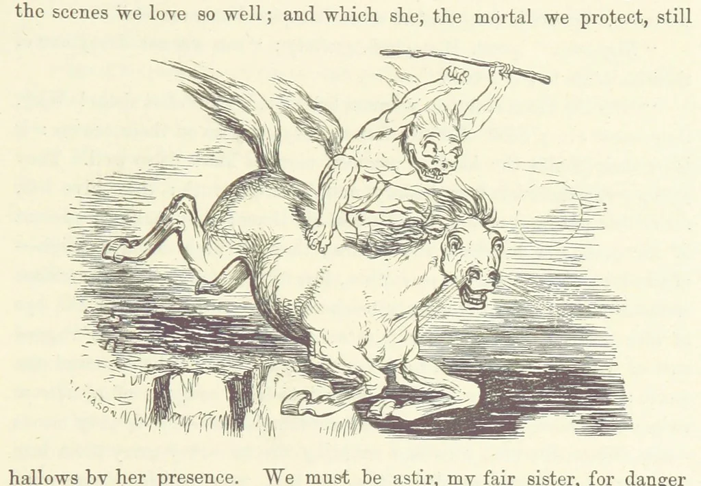 An illustration from Midsummer Eve: a fairy tale of love, 1870, leaf 183