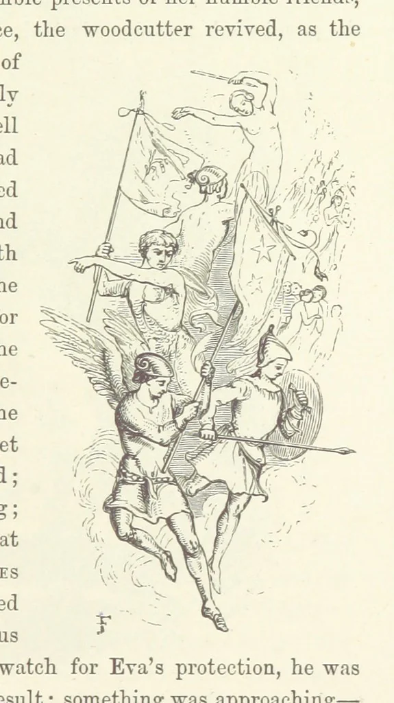 An illustration from Midsummer Eve: a fairy tale of love, 1870, leaf 193