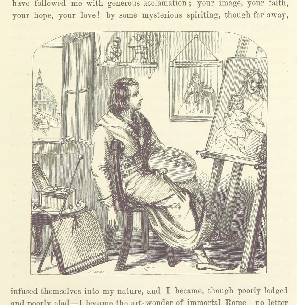 An illustration from Midsummer Eve: a fairy tale of love, 1870, leaf 201