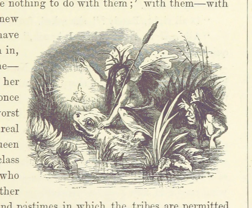 An illustration from Midsummer Eve: a fairy tale of love, 1870, leaf 21
