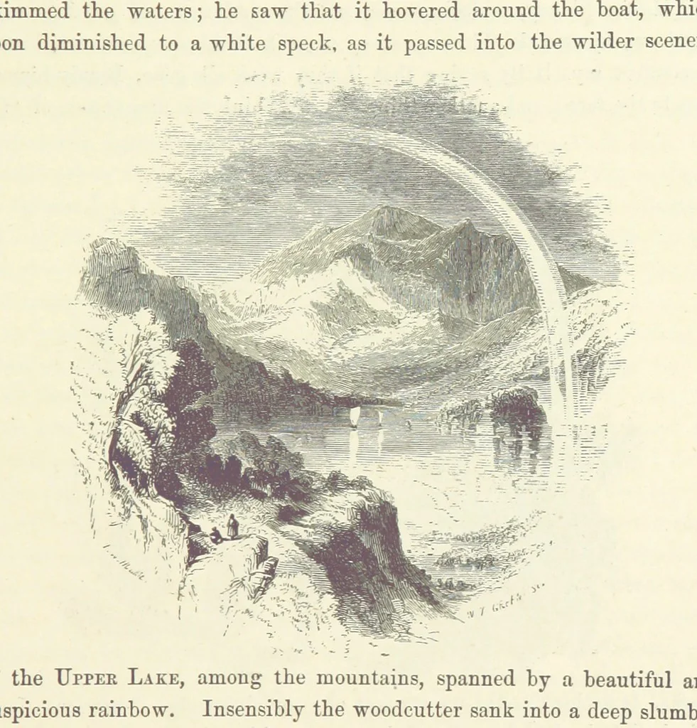 An illustration from Midsummer Eve: a fairy tale of love, 1870, leaf 213