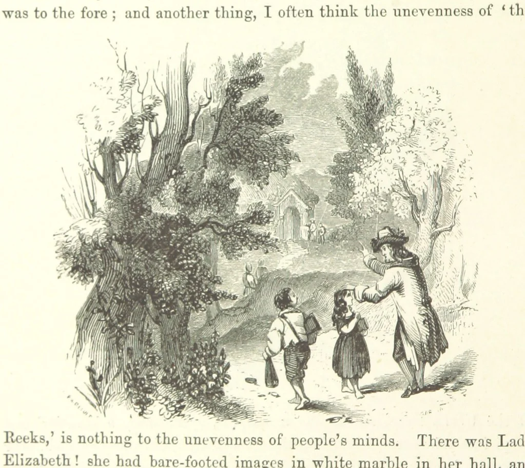 An illustration from Midsummer Eve: a fairy tale of love, 1870, leaf 214