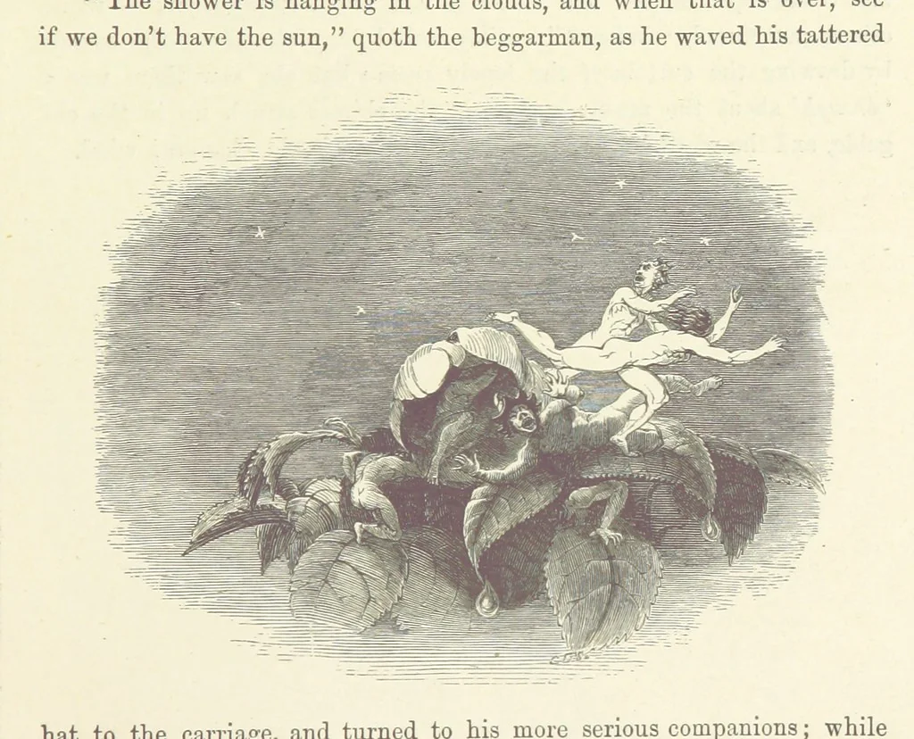 An illustration from Midsummer Eve: a fairy tale of love, 1870, leaf 227