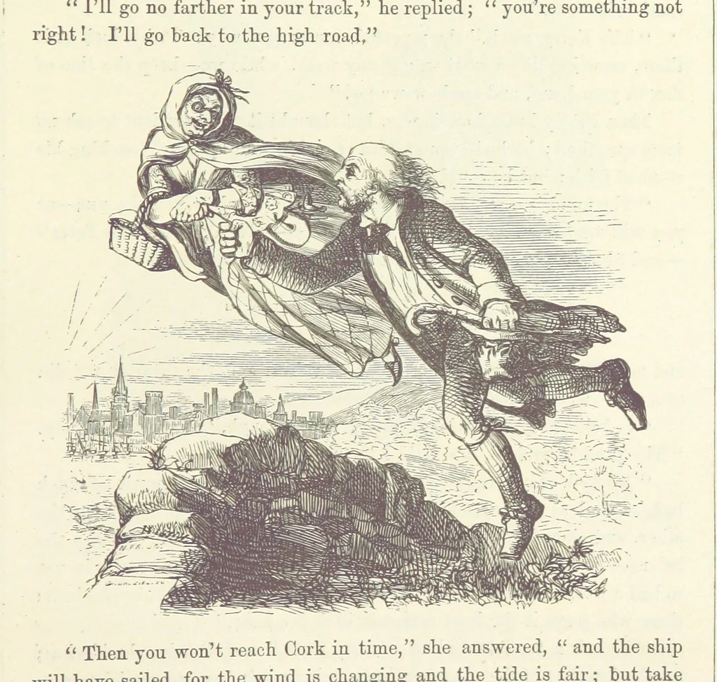 An illustration from Midsummer Eve: a fairy tale of love, 1870, leaf 239
